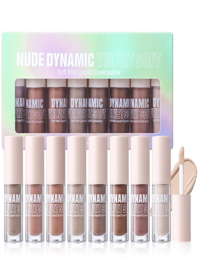 إريندي ظلال عيون سائلة غير لامعة من إيريندي - 8 ألوان، قاعدة ظلال عيون سائلة بيج، لون محايد، ظلال عيون كريمية قابلة للمزج والتغطية، مقاومة للتجعد، مكياج عيون مقاوم للماء يدوم طويلاً، نباتي وخالٍ من القسوة على الحيوانات - Image 1